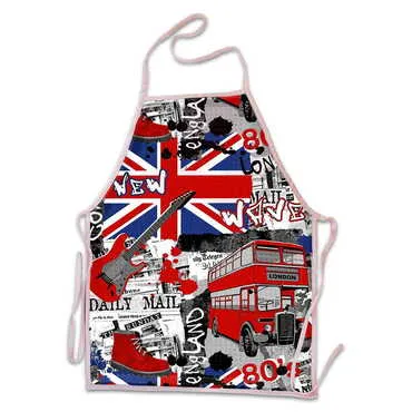 London Themed Customised Digital Printed Apron 500x700 mm - Standart - 4