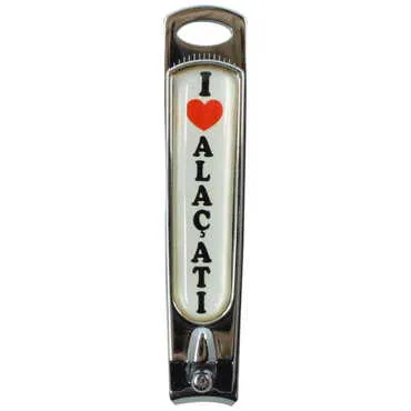 Alacati Themed Customised Metal Epoxy Nail Clipper 16x80x15 mm - Standart