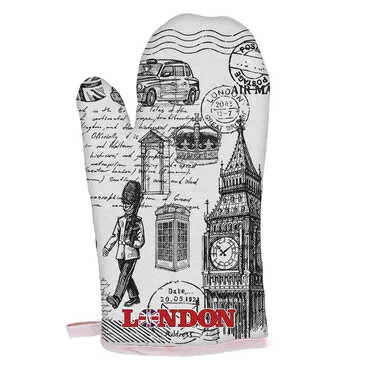 London Themed Customised Digital Printed Kitchen Glove 300x150 mm - Standart - 2
