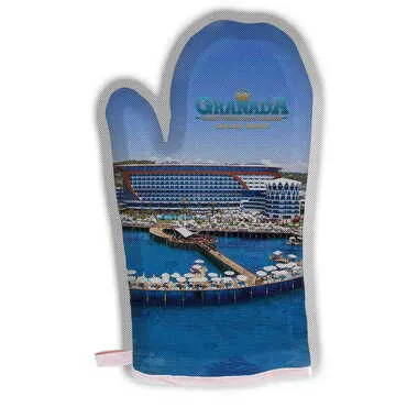 Hotel Themed Customised Digital Printed Kitchen Glove 300x150 mm