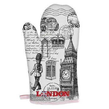 City Themed Customised Digital Printed Kitchen Glove 300x150 mm - Standart - 2