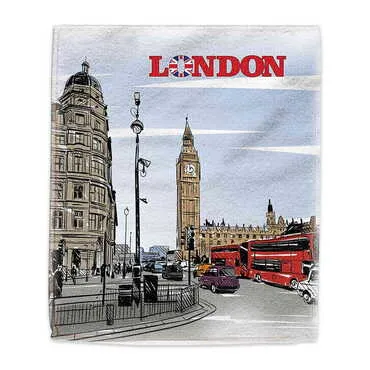 City Themed Customised Digital Printed Tea Towel 400x600 mm - Standart - 2