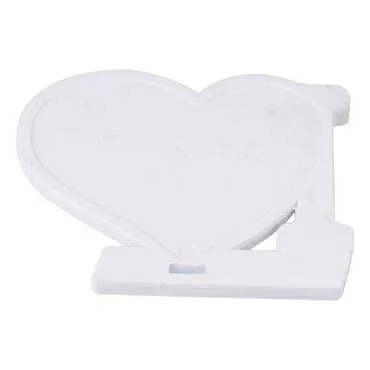 Blank Plastic Base UV Printable Heart Shaped Magnet Fridge Magnet 86x62 mm - Standart - 2