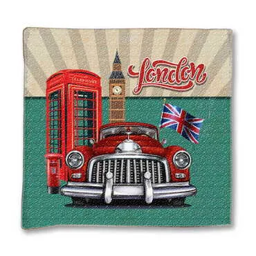 London Themed Customised Digital Printed Cushion 400x400 mm - Standart - 2
