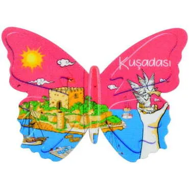 Toptan Baskısız Plastik Kelebek Şekilli Magnet 80x58 mm - Standart - 3