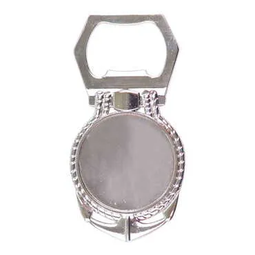 Blank Metal Anchor Keyring 40x75 mm