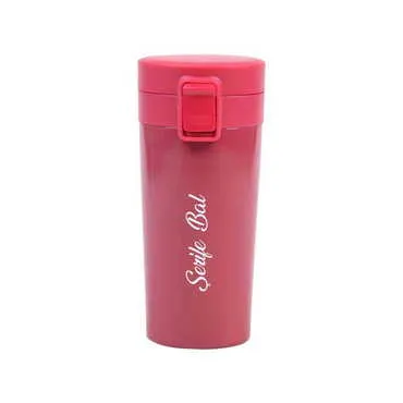Metal Burgundy Thermos Vacuum Bottle 310 ml