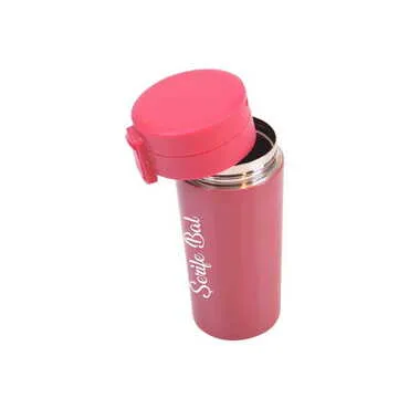 Metal Burgundy Thermos Vacuum Bottle 310 ml - Standart - 4