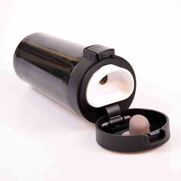 Black Thermo Vacuum Mug 10 Ml - Standart - 4