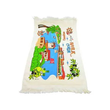 Ayvalik Region Themed Customised Serigraphy Printed Hand Towel 600x400 mm - Standart - 2