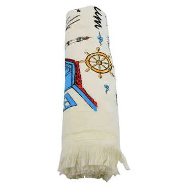 Toptan Bodrum Bölgesi Temalı Myros Baskı El Havlusu 600x400 mm - Standart - 2