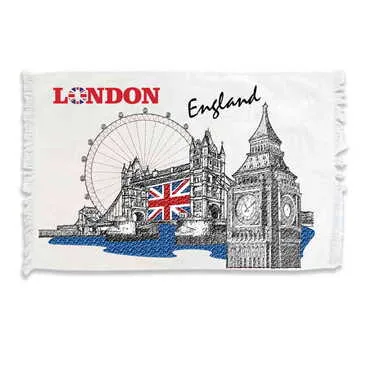 Toptan Londra Temalı Myros Baskı El Havlusu 600x400 mm - Standart - 2