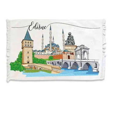 City Themed Customised Serigraphy Printed Hand Towel 600x400 mm - Standart - 3
