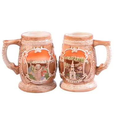 Antalya Kemer Themed Ceramic Beer Mug