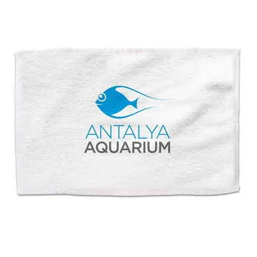 Aquapark Themed Customised Serigraphy Printed Hand Towel 300x500 mm