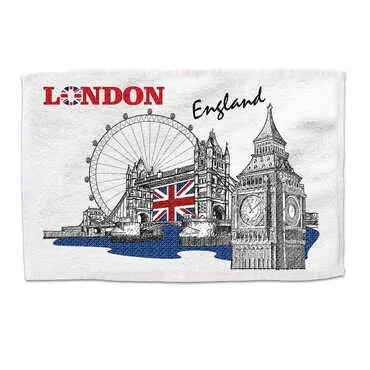 City Themed Customised Serigraphy Printed Hand Towel 300x500 mm - Standart - 2