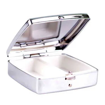 Blank Metal Square Pill Box 54x58x18 mm