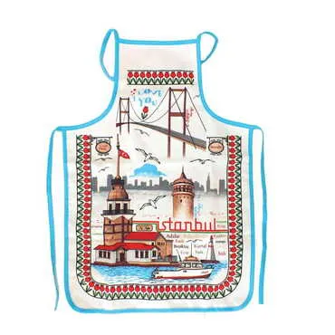 City Themed Customised Digital Printed Cotton Apron 500x700 mm