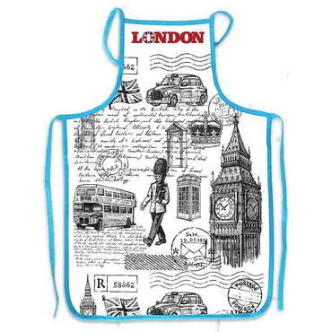 City Themed Customised Digital Printed Cotton Apron 500x700 mm - Standart - 2