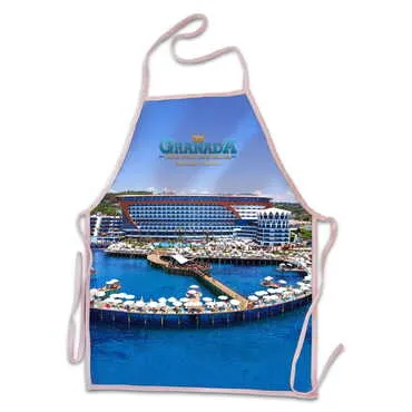 Toptan Otel Temalı Myros Dijital Baskı Çocuk Önlük 400x600 mm