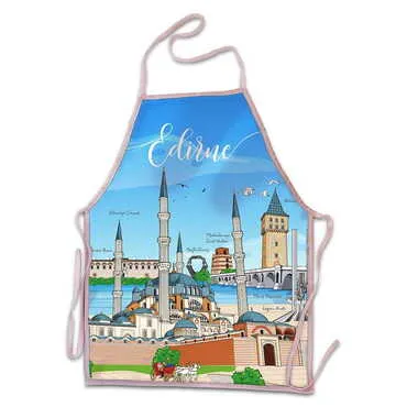 City Themed Customised Digital Printed Kids Apron 400x600 mm