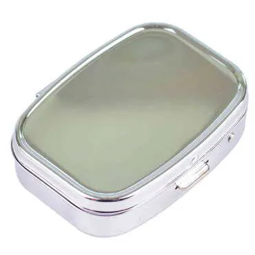 Blank Metal Rectangular Pill Box 57x45x15mm - Standart - 2
