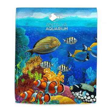 Aquapark Themed Customised Digital Printed Tea Towel 500x300 mm