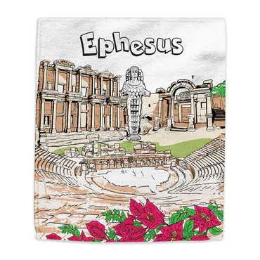 Museum Themed Customised Digital Printed Tea Towel 500x300 mm