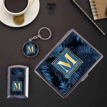 Man Themed Metal Cigarette Case
