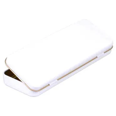 Blank Round Decorative Metal Tin Box 210x80x25 mm - Standart