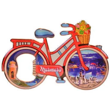 Blank Metal Bicycle Shaped Magnetic Opener 100x65 mm - Standart - 3