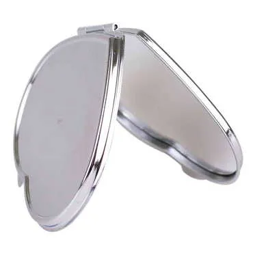 Blank Metal Heart Pocket Mirror 70x65x8 mm - Standart - 4