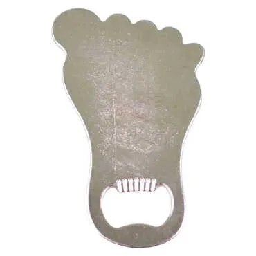 Blank Metal Foot Shaped Magnetic Opener 100x59 mm