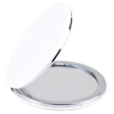 Blank Leatherette Uv Printable Round Pocket Mirror 72x11 mm - Standart - 2
