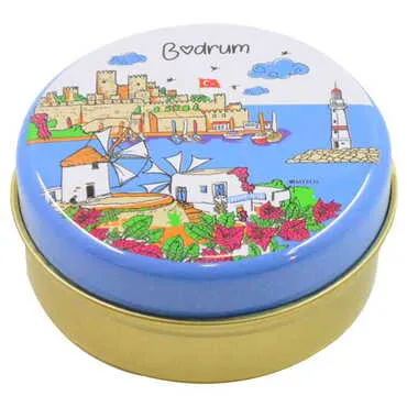 Bodrum Themed Custom Print Metal Tin Soap Box - Standart - 2