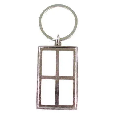 Blank Metal Big Rectangle Keychain 32x88 mm