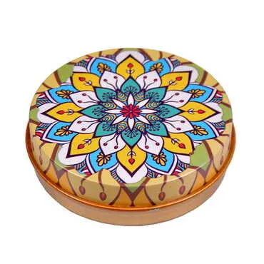 Toptan Mandala Temalı Küçük Metal Kutulu Sabun - 2
