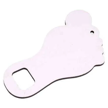 Blank Wooden Foot Shaped Bottle Opener 160x92 mm