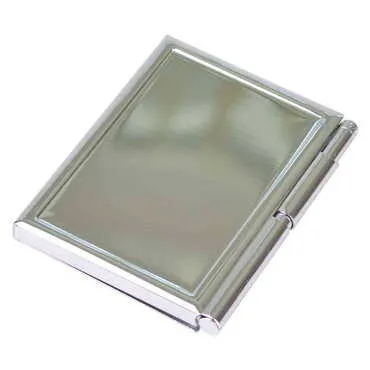 Blank Metal Pocket Size Notebook With Pen 86x66x8 mm