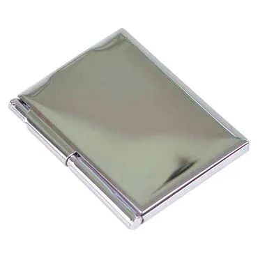 Blank Metal Pocket Size Notebook With Pen 86x66x8 mm - Standart - 2