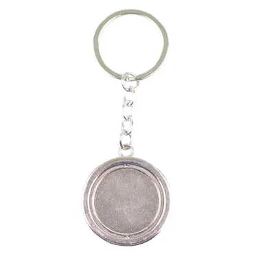 Blank Metal Spinner Keychain 38x100 mm