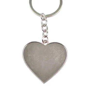 Blank Metal Heart Keychain 40x90 mm - Standart - 2