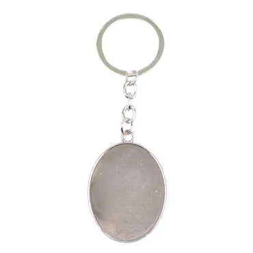 Blank Metal Oval Keychain 35x105 mm
