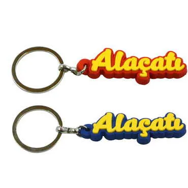 Alacati Themed Plastic Rubber Keyring - 2