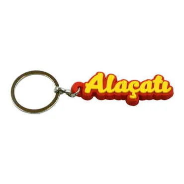 Alacati Themed Plastic Rubber Keyring - 3