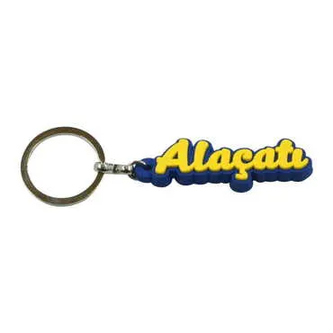 Alacati Themed Plastic Rubber Keyring - 4