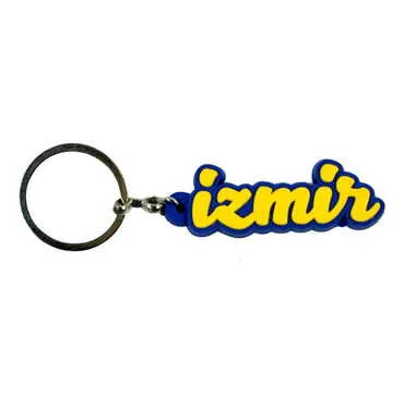 Izmir Themed Plastic Rubber Keyring - 4