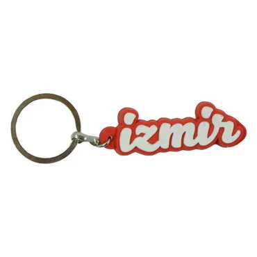 Izmir Themed Plastic Rubber Keyring - 5