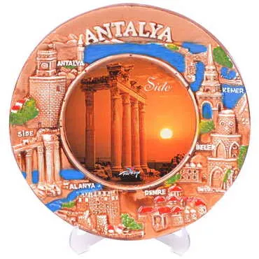 Toptan Side Temalı 20 Cm Yöresel Tabak  - 11