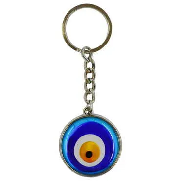 Marmaris Themed Metal Double Face Round Keychain 40x95 mm - 2